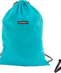 Teal carry bag with black stakes for Inflatable Lounger Air Chair Lightweight Self Inflating Beach Chair With Carry Bag Ground Stakes.