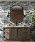 Peel And Stick Faux 3D Brick Wallpaper In Gray For Easy DIY Accent Wall Or Furniture Makeover Self Adhesive Brick Covering