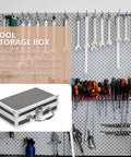 Compact Toolbox Organizer With Reinforced Handle For Hand Tools And Accessories Portable Small Tool Storage Box Pro Grade Case