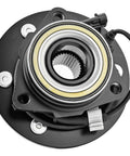 4WD Front Wheel Hub Bearing 515036 Chevy Silverado Suburban Avalanche Express 1500 Tahoe 2002 to 2006 Yukon Sierra Savana 1500 Cadillac Escalade Wheel Hub Assembly shown in close-up with visible ABS sensor and 6-bolt hub design.