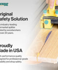 Thin Kerf Table Saw Splitter For Anti Kickback Safety And Clean Hardwood Ripping, solid splitter mounted on wood for precision cuts.