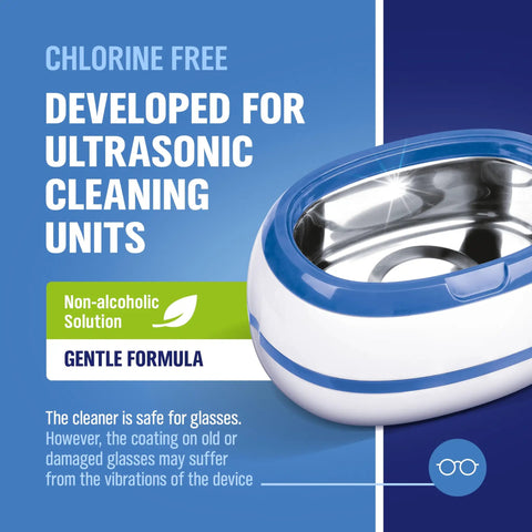 Heavy Duty Ultrasonic Cleaner Concentrate That Makes Eight Gallons For Glasses Retainers Dentures Aligners Razors And Firearm Parts Doing A Beast Mode Job On Stubborn Grime With Zero Hassle, chlorine free, gentle formula.