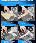 Mini Table Saw For Crafts, Portable Multifunction Table Saw With Adjustable Cutting Angle, Speed, And Depth for various materials