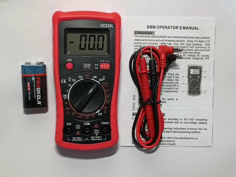 Digital multimeter with accessories from Pro Grade 60W Soldering Iron Kit With Digital Multimeter, Adjustable Tool Kit.