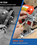 Adjustable Bench Grinder Tool Rest Sharpening Jig For 6 Inch And 8 Inch Grinders Beveled Sliding Blade Holder demo