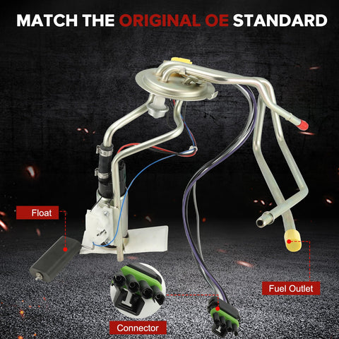 Electric Fuel Pump Module Sending Unit Replacement For Buick Century And Oldsmobile Cutlass Ciera 1993 1994 with connectors and float