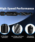 Combo Drill Bit And Tap Set For Quick Threading, 1/4 Hex Shank, High-Speed Performance Design, Imperial And Metric Sizes