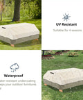 Heavy Duty Waterproof Picnic Table Cover Fits 70 To 72 Inch Tables Up To 75 L By 62 W By 30 H 600D Tough Canvas Built To Last