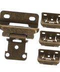 4 Pack Self Closing Cabinet Hinges With Soft Close For Kitchen Cupboards And Cabinet Doors Antique Bronze Finish Quiet Close Hardware Compatible With Most Furniture Cabinets showing hinge design and finish