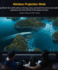 Family using Wireless HDMI Transmitter And Receiver Kit For Screen Mirroring To TV Or Projector 1080p Full HD movie night
