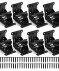 Heavy Duty Locking Hinges For Folding Tables And Furniture Fixtures Delivers Top Shelf Stability With Self Locking Brackets and screws.