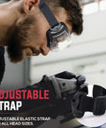 Over Glasses Safety Goggles For Prescription Wearers, ANSI Z87.1 Anti Fog, Impact Resistant with Adjustable Strap in use