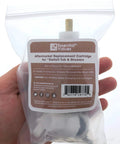 Hand holding Delta Monitor RP46463 Replacement Cartridge For 17 Series Faucets in clear packaging.