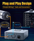 Image of Plug And Play 1.5kW VFD Air Cooled CNC Spindle Motor Kit showing spindle, VFD controller, and wiring connections.