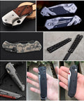 No Nonsense T6 T8 Driver Compatible Hardware pocket knife assortment with stainless steel screws and folding blades.