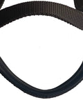 Close-up of black nylon padded browband for All Day Comfort Nylon Padded Browband Horse Headstall With Reins In Multiple Colors.