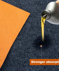 Heavy Duty Oil Spill Mat For Garage Floor 8.5 By 6.6 Ft Thick 6.5mm Absorbs Oil Quick Under Car With Waterproof Rubber Backing