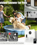 No Fuss Tankless Gas Water Heater Serving Up Instant On The Fly Hot Water For Camper RV Camping Delivering Steady 3 9 GPM Flow And Reliable 65000 BTU Heating Power for outdoor pet shower.