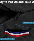 No Sweat Heavy Duty Waterproof Pallet Cover With Thick 600D Fabric And PU Back Coating zipper detail and sturdy handle