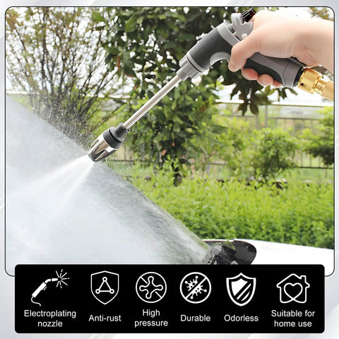 Powerful Portable Pressure Washer Wand Kit With High Pressure Nozzle And Connectors For Car Window Cleaning outdoors