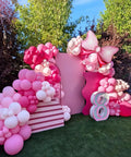 Insta Worthy Pink Mouse Balloon Garland Arch Kit, 124-Piece Set With Hot Pink, Pastel Pink, Polka Dot Balloons And An Oversized Bow