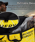 Close-up of Portable Archery Target Bag With Easy Carry Handles Weatherproof Design Ideal For Backyard Practice