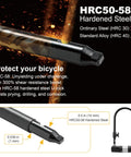 Beefy Bike U Lock With 14mm Shackle And 10mm By 1.8m Cable With Mounting Bracket For Road Mountain Electric And Folding Bikes Sold Secure Bronze Certified, HRC50-58 steel