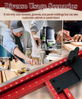 Top Shelf Adjustable Router Jig And Juice Groove Template For Sweet Custom Cabinet Projects 23.6 Inch working with router tools.
