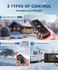 3 types of control for the 8Kw Diesel Air Parking Heater For Rv Garage Van Truck With Smart App Control.