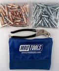 Cleco Kwik Lok Fasteners Set With Pliers And Carry Bag Fifty One Eighth Inch And Fifty Three Thirty Seconds Inch