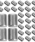 50 Pack Stainless Steel Dowel Pins For Furniture And Industrial Machinery Shelf Support Pegs, silver cylindrical pins.