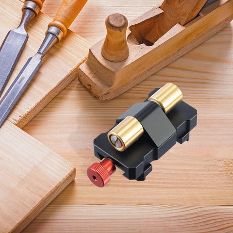 Badass Adjustable Honing Guide Sharpening Jig for Woodworkers, aluminum frame with cool grip handle, suited for knives and chisels.
