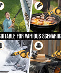 Cordless Leaf Blower 21V Lightweight Electric Blower With 130 CFM and 200 MPH Wind being used in various scenarios