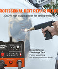 Dent Repair Kit With 3KW Spot Welder And 6 Welding Modes Auto Body Dent Puller Machine Plus 16 Welding Accessories in use