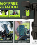 Image showing Magnetic Phone Holder For Golf Push Cart With Rangefinder Strap, highlighting 360-degree rotation feature.