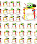 30 Pcs Doodling Robot Building Kits For Kids 8 To 12, hands-on STEM toy, plastic robot with markers, 7.87 x 5.51 in