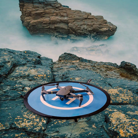 Waterproof Portable Foldable Helipad Landing Mat For Drones 22 Inch 55cm Ideal For DJI Mavic Pro on rocky surface