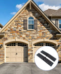 Beefy Heavy Duty Gate Butt Hinges for Wooden Fences and Shed Doors Outdoor Hardware with Adjustable Pins, overlay on garage