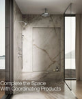 Modern bathroom with Awaken G110 Three-Function Handshower With 1.75 Gpm Flow, Multi-Spray Showerhead, polished chrome finish.