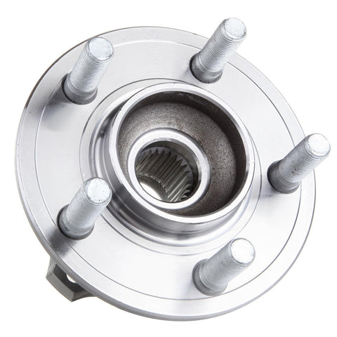 All Wheel Drive Front Wheel Bearing Hub Assembly Compatible With 2005 To 2017 Chrysler 300, 2007 To 2017 Dodge Charger, 2005 To 2008 Dodge Magnum, 5 Lug Non ABS, Pre Greased And Pre Sealed, Exact Fit Replacement