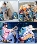 20 Pcs Fishing Party Favors Drawstring Backpacks 17 by 13.4 Inches Fish Theme Gift Bags in use at outdoor camping and fishing event