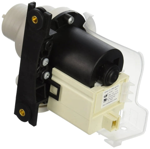 Washer Drain Pump Kit 137221600 Replacement Part For Frigidaire Washers No Fuss Install, OEM style, side view.