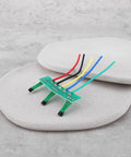 Four Pack Hall Sensor Pcb Board 41F Nifty Swap For Brushless Hub Motors, featuring wires on smooth surface.