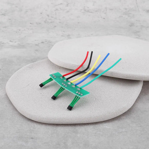 Four Pack Hall Sensor Pcb Board 41F Nifty Swap For Brushless Hub Motors, featuring wires on smooth surface.