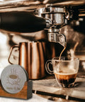 Two Pack 53.5mm Espresso Puck Screen With Stand Reusable Coffee Filter For 54mm Portafilter 316 Stainless Steel 150 Micron