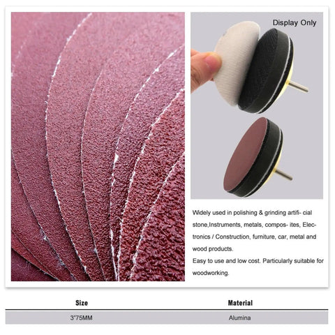 Twenty Piece Hook And Loop Sanding Discs With 40 To 2000 Grit Aluminum Oxide For Rotary Tools Smoothing Wood Metals And DIY Projects That Make Your Finish Look Totally Pro close-up of various grit sanding discs