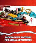 Ninjago Destiny's Bounty Race Against Time 71797 Airship Battle Set with 6 Minifigures, 2 Dragons, dragon-nesting front