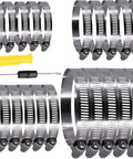 20 Pcs 304 Stainless Steel Adjustable 44-108mm Range Worm Gear Hose Clamps Assortment Kit For 2 Inch, 3 Inch, 4 Inch Fuel Line Dryer Vent
