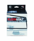 Two Step Screen Kleen Wet And Dry Cleaning Wipes For Monitors And TVs 5 X 5 Inch 40 Per Box Ultra Saturated Wet Wipe Neutralizes Static And Wipes Dust And Oil Dry Cloth Polishes To Streak Free Clarity packaging