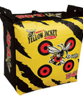 Yellow Jacket Archery Target Bag Portable with dual sides and ten bullseyes, easy carry handle for backyard practice.